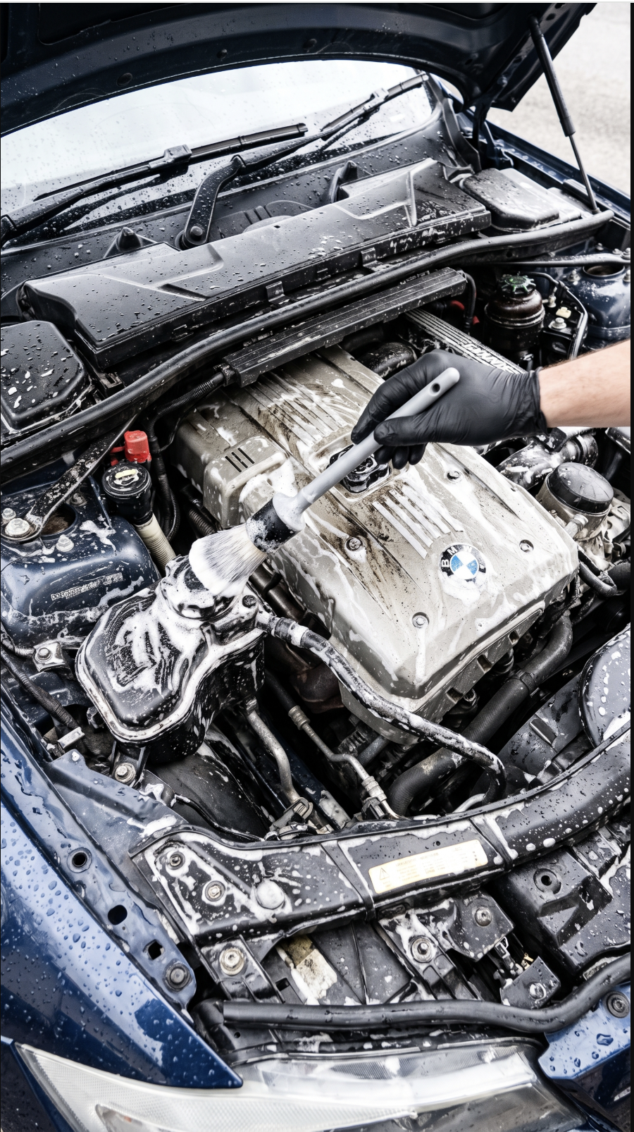 Engine Detail In Progress — Detail Brush Work